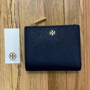 NWT! Tory Burch Navy Robinson Mini Wallet